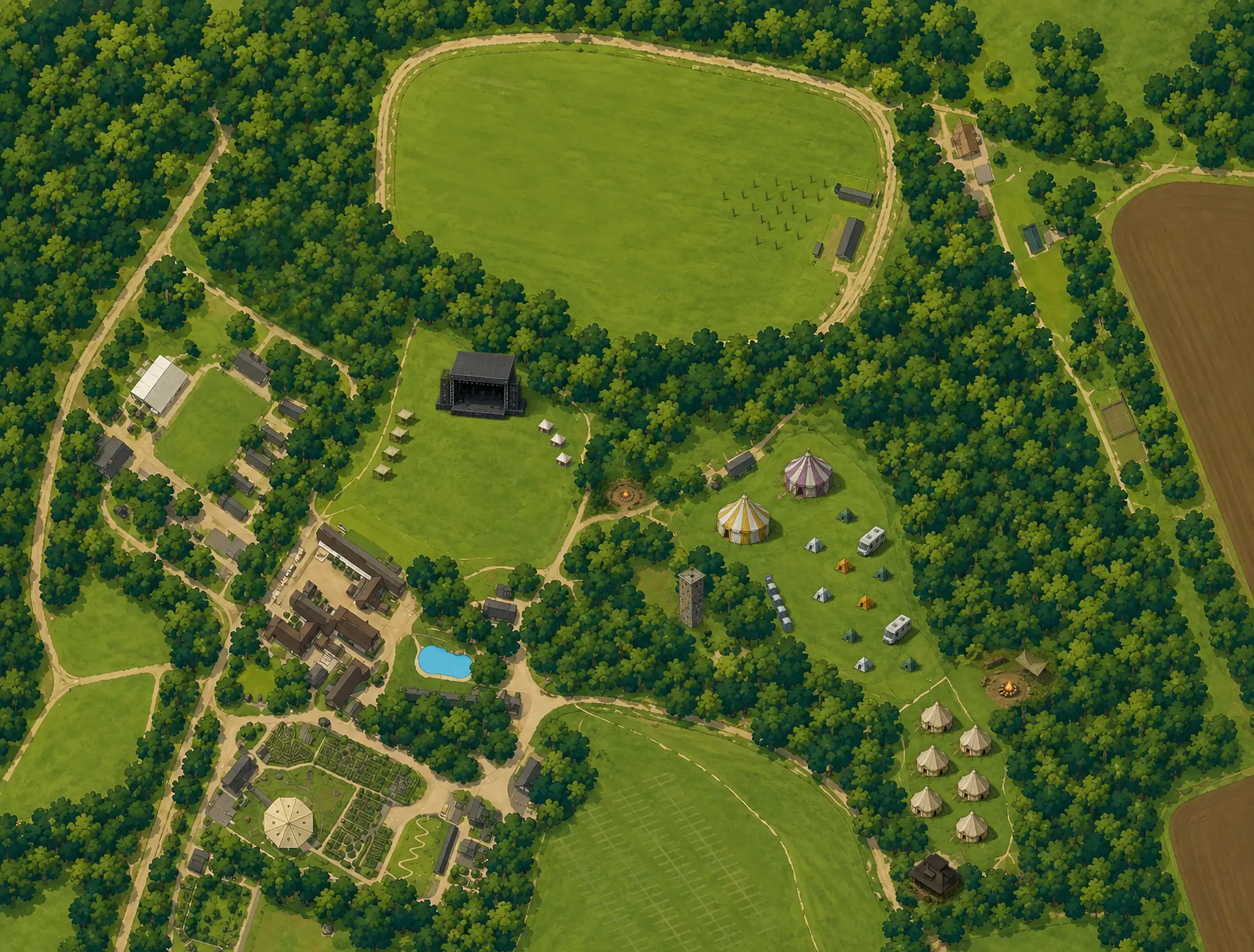 Essex Recovery Festival site map